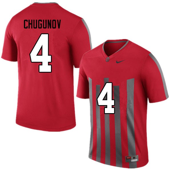 Ohio State Buckeyes #4 Chris Chugunov Men Stitched Jersey Throwback